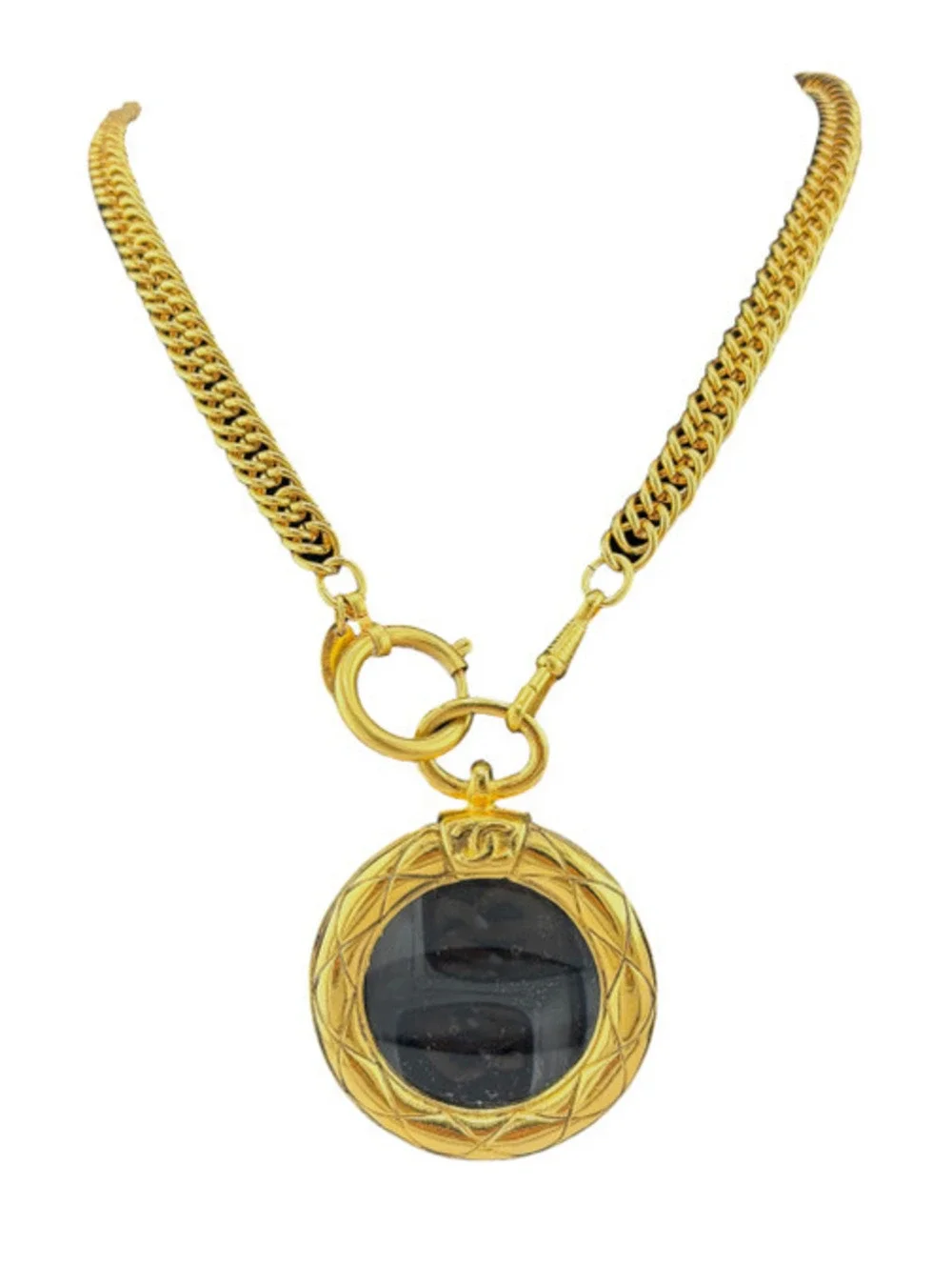 Chanel Vintage Gold-Plated Magnifyer Necklace